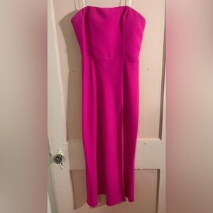 Amanda Uprichard Fuchsia Strapless Dress